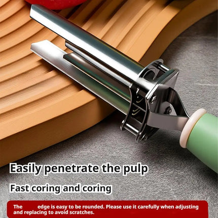 Stainless Steel Apple Corer Red Dates Pear Seed Remover Multi-function Fruit Seed Core Remover Slicer Knife Kitchen Gadgets