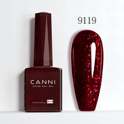 9ml CANNI Gel Nail Polish HEMA FREE TPO FREE Round Brush Gorgeous Color Soak Off UV LED Semi Permanent Gel Varnish Winter Nails