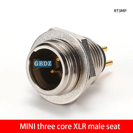 Tiny XLR Cable Connector Male Female 3 4 5 Pin Mini XLR Plug/ Male Socket RT5MP  Wireless Bodypack Headphone Microphone Jack