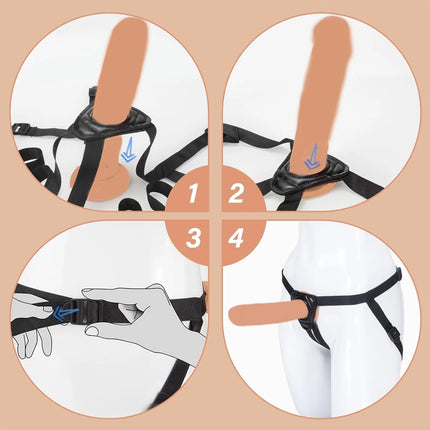 Wearable Strapon Harness Penis for Lesbian G Spot Stimulator Adult Adjustable Panties Strap on Dildos Pants Sex Toys for Women