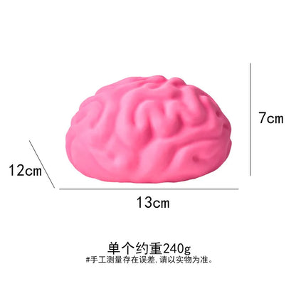 Cute Brain Squishy Stress Ball Funny Squeeze Ornament Party Favor Easter Halloween Birthday Festival Gift