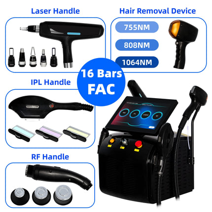 Soprano Titanium Hair Removal Professional 4-In-1 Diode Laser lpl Nd Yag Picosecond Laser Opt Hair Removal Tattoo Removal