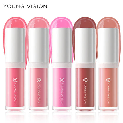 YOUNG VISION 3 Colors Lightweight Moisturizing Liquid Blush for Lips & Cheeks Highlighting & Color Showing Blush