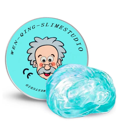 1Pack Clear Glass Lab Putty Crazy Stress Relief Putty with Tin Sensory Bouncing Toy Smart Thinking Toy Kids Holiday Gifts