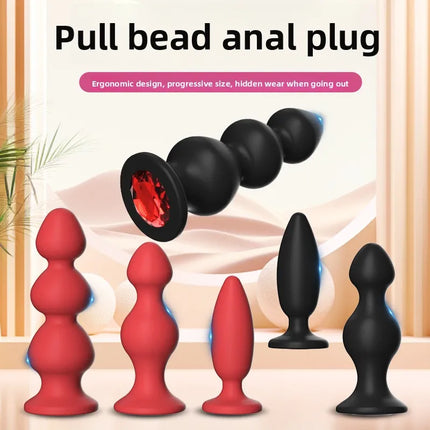 Anal Plug Silicone Butt Plug 3 Sizes Butt Plug Crystal Base Anal Vaginal Expander Sex Toy Adults Games Couple Erotic Products
