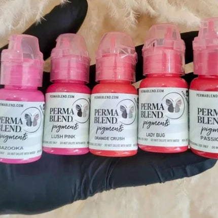 Premium Lip Permanent Makeup Inks Pure Plant Professional Beauty Microblading Body Art Makeup Perma Blend Tattoo Pigment Inks
