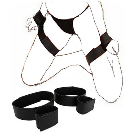 Sex Swing Adult Games Sex Toys For Couples Erotic Open Leg BDSM Bondage Restraints Nylon Chastity Ankle Handcuffs Kit Sex Shop
