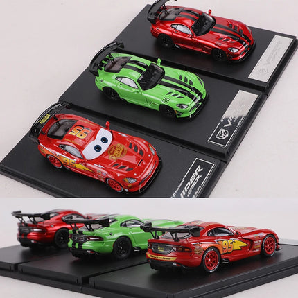 Hone Model 1:64 Dodge Viper ACR Alloy Model Car Magnetically Attracted Engine Hood