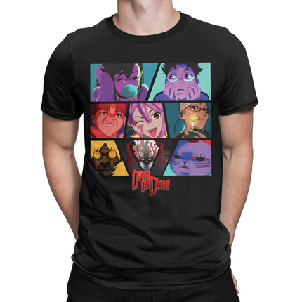 Japanese Funny Anime Dandadan T-shirt Men Women Clothing Cartoon Short Sleeve Tops High Quality Cotton Oversized Tees for Fans