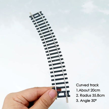 1/87 Ho Scale Train Track Model Railway Track Can Be Powered Nickel Silver Narrow Gauge Curved Track Turnout Track Model