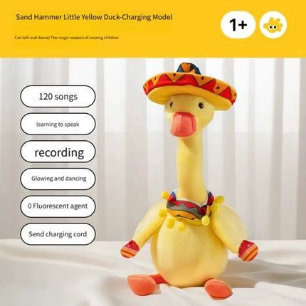 Dancing Duck Electric Duck Plush Toy Singing English Version Dancing Talking Duck Recording Repeating What You Say