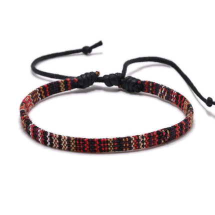 Bohemia Style Colorful Weave Rope Friendship Bracelets For Woman Men Cotton Handmade Braided Bracelet Ethnic Jewelry Gifts