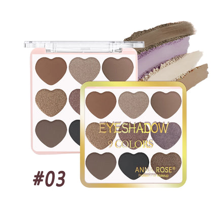 Affordable Love Holiday Makeup Set Nine Color Matte Glitter Eyeshadow Palette Waterproof Long Wear