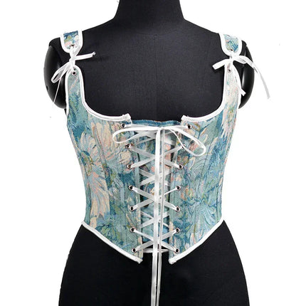 Fashion Lolita Shirt Women Corset Top Camis y2k Body Shaper Woman Clothing Blouses Sexy Waist Trainer Bustiers Ladies Underbust
