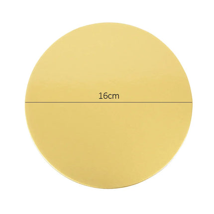 10/16/22/26cm Golden Silvery Round Cake Boards Circle Cardboard Base Cupcake Dessert Tray Birthday Party Cake Decorating Supplie