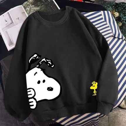 Snoopy Boys and girls thin round neck sweater spring and autumn bottoming shirt long-sleeved sweater coat