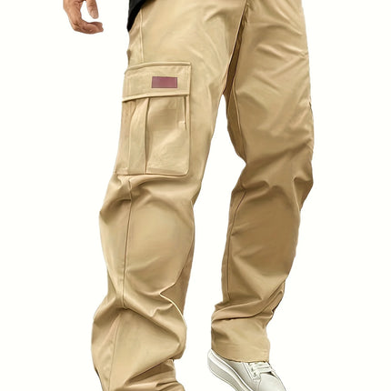 2026 Amazon Summer New Men's Work Pants European and American Independent Station Drawstring Multi Pocket Casual Pants