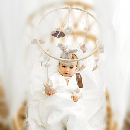 Baby Cloud Rattles Crib Mobiles Toys 0-12 Months Bell Musical Box Newborn Bed Bell Toddler Rattles Carousel For Musical Toy Gift