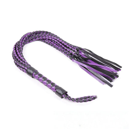 High Quality Erotic Toys Pimp Whip Party Flogger Fetish Horse Tassel Tails Lash Spanking Whip Queen Black Horse Riding Whip