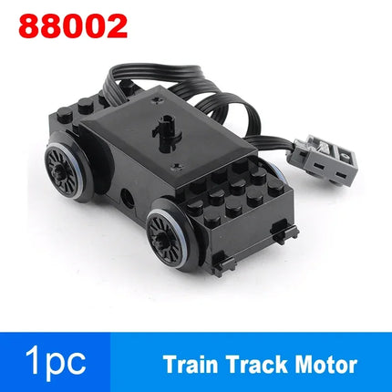 88002 Building Blocks Train Motor -MOC Power Functions Speed Motor for Legoeds-Compatible Trains DIY Cars Rail 10254/53401/53400