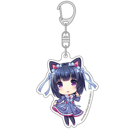 Anime Nekopara Acrylic Keychain Pendant Bag Car Keychain Accessories Cell phone Acrylic Key Rings Decor Gift