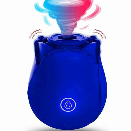 Rose Nipple Sucking Vibrator With 7 Intense Suction G-spot Clit Sucker Stimulator Sex Shop Machine Adult Toy Women Silicone