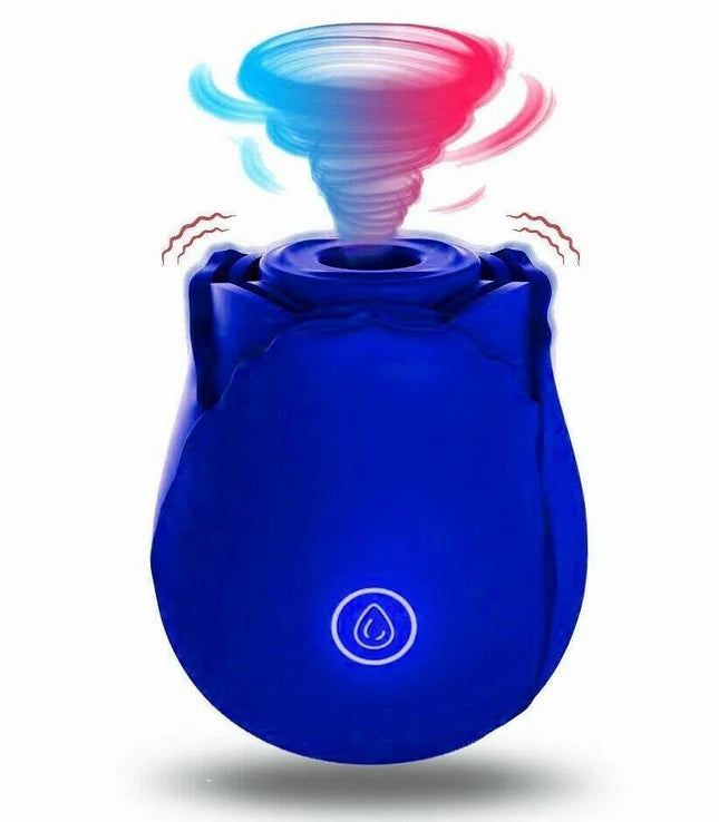 Rose Nipple Sucking Vibrator With 7 Intense Suction G-spot Clit Sucker Stimulator Sex Shop Machine Adult Toy Women Silicone