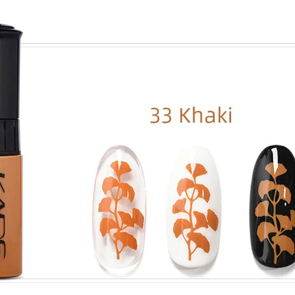 KADS Nail Art Stamping Polish 1 Bottle White Black Gold Stamping Nail Lacquer of Acrylic Paint Tool Beauty Decoration Vernish