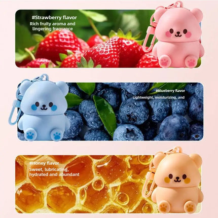 Moisturizing Kids Bear Lip Balm Gentle Repair For Chapped Lips Improves Chapping Lip skin Texture Prepares Makeup For Daily Care
