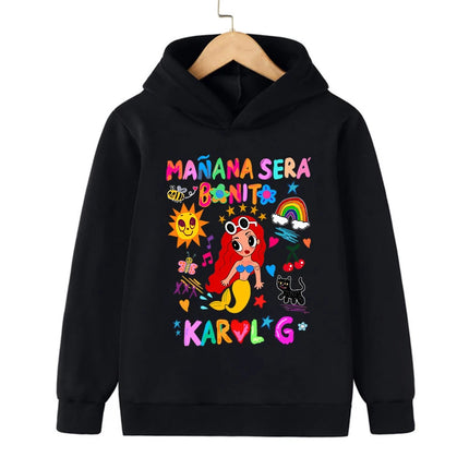sweet Manana Sera Bonito Karol G Bichot Kid Hoodies Children Sweatshirts Kids Clothes Hoodie Boys Girls Baby Tops Sweatshirt