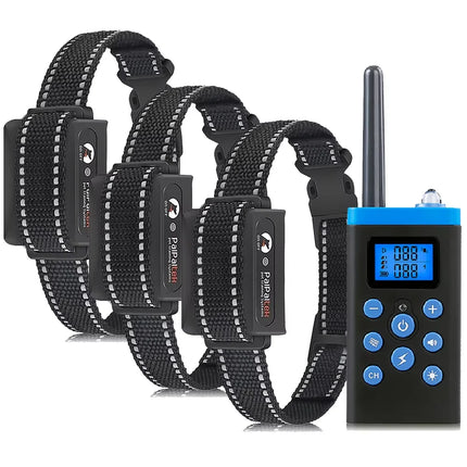 2 in 1 Automatic Anti Bark and Training Collar for 1/2/3 Dogs,IPX7 Waterproof Dog Training Collar,Shock Collar for All Size Dogs