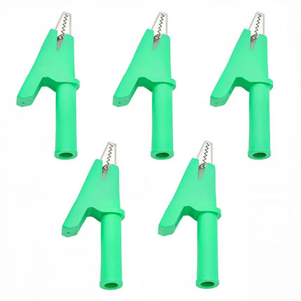 Alligator Crocodile Clip PVC  Insulated Handle Battery Test Clamp  Probe Connector Banana Plug  30A Electric Battery Welding