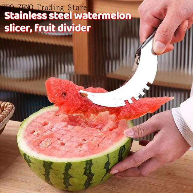 Stainless Steel Windmill Watermelon Cutter Artifact Salad Fruit Slicer Cutter Tool Watermelon Digger Kitchen Accessories Gadgets