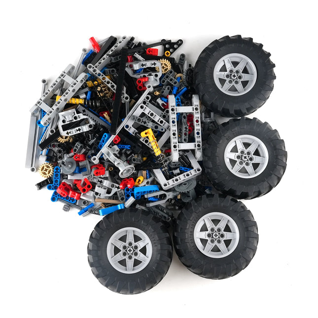 MOC 4WD 4 Wheels Drive Climbing Car with Suspension Shocks Technology Off-Road Car Remote Control Power Servo Motor Toys Gifts