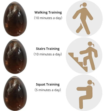 3pc/4pc Yoni Egg Women Kege Exercise Ball Set Natural Jade Stone Yoni Wand Train Pelvic Muscles Vaginal Massage Wellness Health