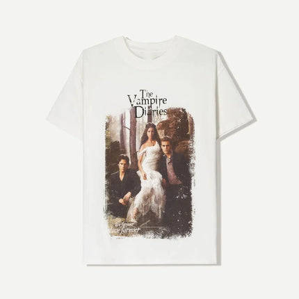Y2k T-shirt The Vampire Diaries Short Sleeve Fashion Brand Hip Pop T-shirts Oversized Y2k Short Sleeve High Cotton Top Tee