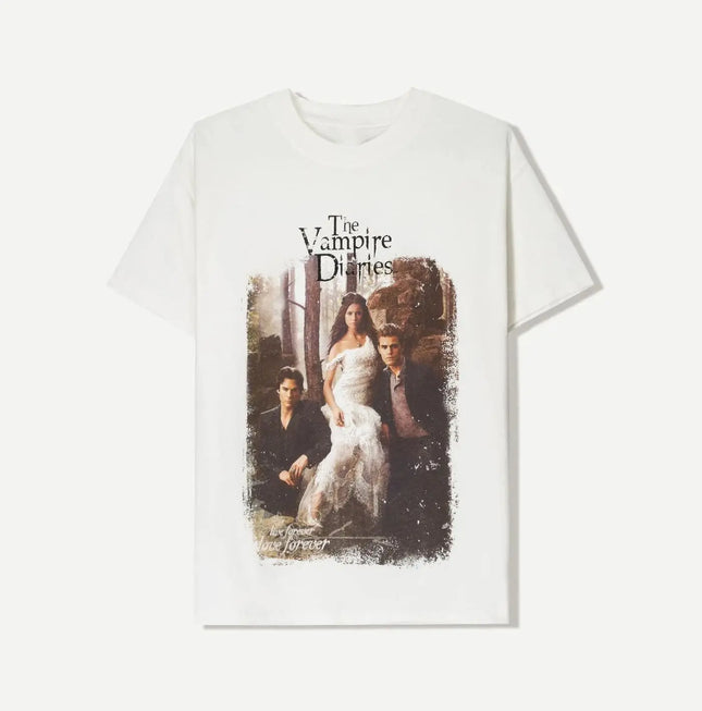 Y2k T-shirt The Vampire Diaries Short Sleeve Fashion Brand Hip Pop T-shirts Oversized Y2k Short Sleeve High Cotton Top Tee