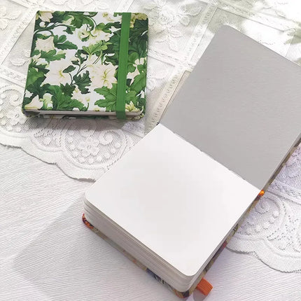 100% cotton journal watercolor book sketchbook acrylic marker drawing book fabric cover mini pocket book square oil pastel book