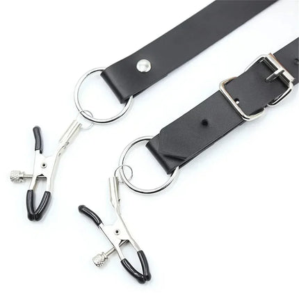 BDSM Labia Spreader Clip Nipple Clitoris Clamps SM Bondage Kit Adult Games Vagina Stimulator G-Spot Massage Sex Toys For Women