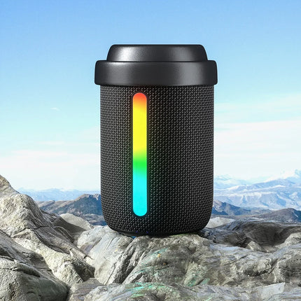 Rockmia Audio EBS-706  6W 1200Mah Mini Portable RGB Speaker Bluetooth 5.3 Powerfual Bass  With Volume Knob Built Mic TF Type C