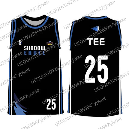 Shadow EAGLE JERSEY Gmmtv STARLYMPICS Men's Women's Sports Vest Black Player Basketball Game Jersey Children Tank Tops