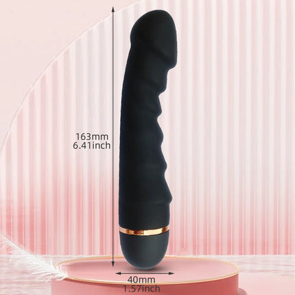 Powerful G Spot Vibrator for Deep Penetration Adult Sex Toys for Women Full Silicone Soft Vibrating Dildo Massager for Clitoral