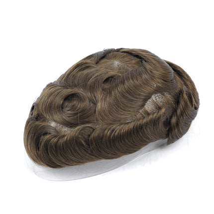 Beeos Full Swiss Lace Toupee Men Indian Human Hair Toupee Men Hair Replacement System Protesis Capilar Hombre Mens Toupee