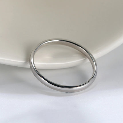Effie Queen Fashion 925 Sterling Silver Ring Perfect Polished Simple Design Unisex Jewelry Propose Wedding Jewelry Gift APR33