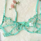 M / Green bra