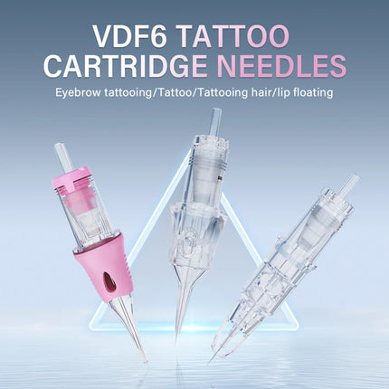 10pcs Tattoo Cartridge Needles Universal Round Liner Tattoo Needle for Lips Eyebrows Permanent Makeup Tattoo Supplies