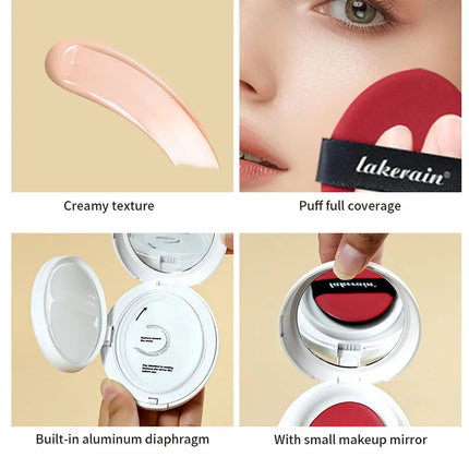NEW Glow CC Cream Foundation Cushion Waterproof Long-lasting Brighten Foundation Cream Women Base Makeup Face Korean Cosmetics