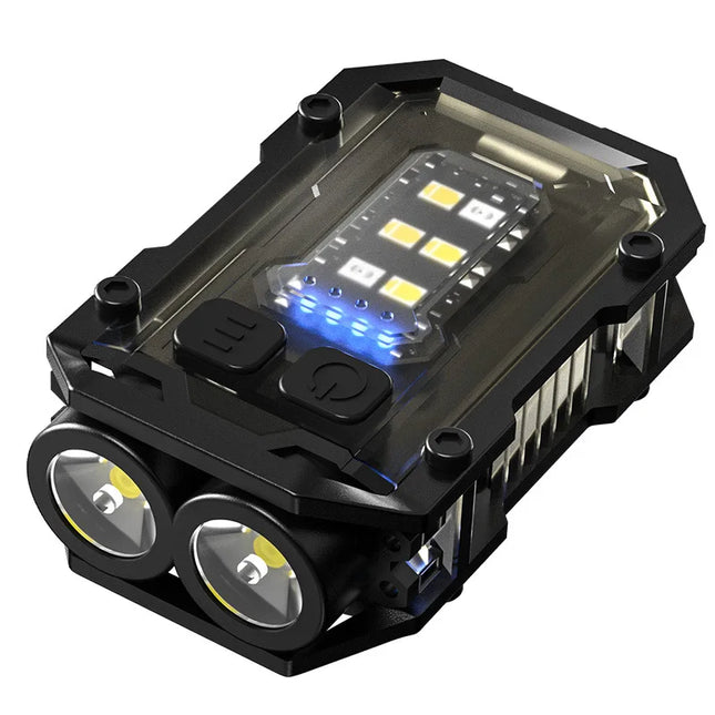 1200MAH Rechargeable Pocket Flashlight Portable Side COB Torch with Clip Tail Magnet Light 7 modes Outdoor Camping Lantern Send