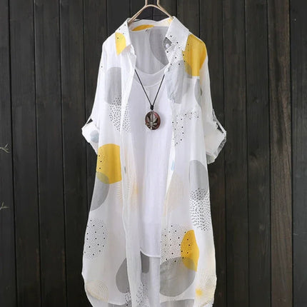 Plus Size Fashion White Shirt New Outerwear Top Women Chic Blouse 2023 Luxury Designer Korean Style Female Clothing Blouse