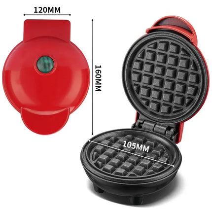 Mini Breakfast Maker Heart Shape Round Waffle Breakfast Maker Household Light Food Donut Maker Cocina Electrica Вафельница